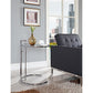 Modway Eileen Chrome Stainless Steel Side End Table