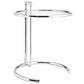 Silver Eileen Gray Side Table - No Shipping Charges MDY-EEI-125-SLV