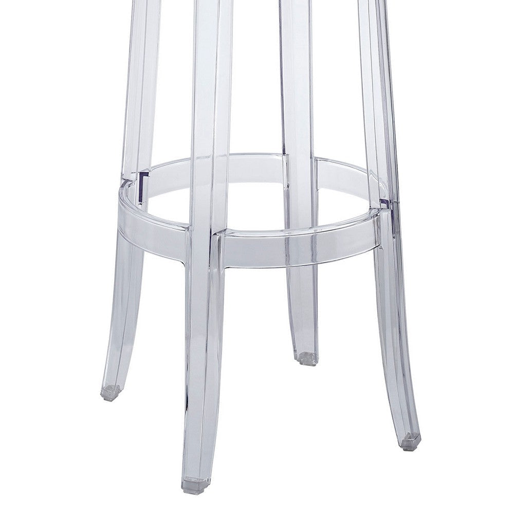 Modway Casper Bar Stool Clear Set of 2 MDY-EEI-1264-CLR