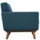 Modway Engage Mid-Century Modern Upholstered Set in Azure Armchair and Sofa MDY-EEI-1344-AZU