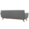 Modway Engage Mid-Century Modern Upholstered Loveseat and Sofa in Expectation Gray MDY-EEI-1348-GRY