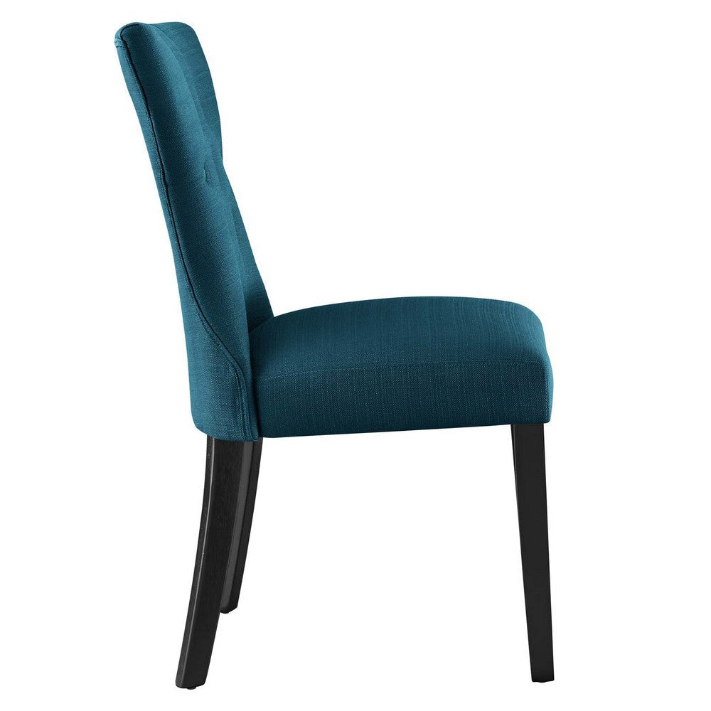 Modway Silhouette Modern Tufted Upholstered Fabric Parsons Kitchen Room One Dining Chair Azure MDY-EEI-1380-AZU