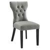 Modway Silhouette Modern Tufted Upholstered Fabric Parsons Kitchen Room, One Dining Chair, Light Gray