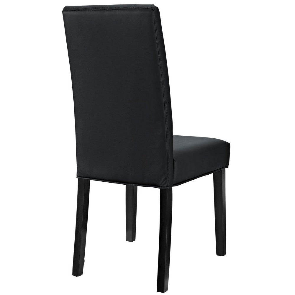 Confer Dining Vinyl Side Chair - No Shipping Charges MDY-EEI-1382-BLK