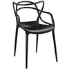 Black Entangled Dining Armchair - No Shipping Charges MDY-EEI-1458-BLK