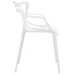 White Entangled Dining Armchair - No Shipping Charges MDY-EEI-1458-WHI