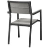 Brown Gray Maine Dining Outdoor Patio Armchair - No Shipping Charges MDY-EEI-1506-BRN-GRY