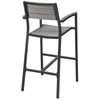 Brown Gray Maine Outdoor Patio Bar Stool - No Shipping Charges MDY-EEI-1510-BRN-GRY