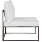 Fortuna Armless Outdoor Patio Sofa - No Shipping Charges MDY-EEI-1520-BRN-WHI