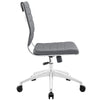 Modway Gray Jive Armless Mid Back Office Chair - No Shipping Charges MDY-EEI-1525-GRY