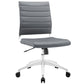 Modway Gray Jive Armless Mid Back Office Chair - No Shipping Charges MDY-EEI-1525-GRY