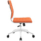 Orange Jive Armless Mid Back Office Chair - No Shipping Charges MDY-EEI-1525-ORA