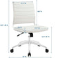 White Jive Armless Mid Back Office Chair - No Shipping Charges MDY-EEI-1525-WHI