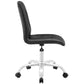 Black Prim Armless Mid Back Office Chair - No Shipping Charges MDY-EEI-1533-BLK