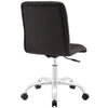 Brown Prim Armless Mid Back Office Chair - No Shipping Charges MDY-EEI-1533-BRN