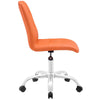 Orange Prim Armless Mid Back Office Chair - No Shipping Charges MDY-EEI-1533-ORA