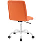 Orange Prim Armless Mid Back Office Chair - No Shipping Charges MDY-EEI-1533-ORA