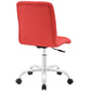 Red Prim Armless Mid Back Office Chair - No Shipping Charges MDY-EEI-1533-RED