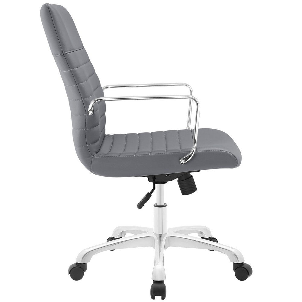 Gray Finesse Mid Back Office Chair - No Shipping Charges MDY-EEI-1534-GRY