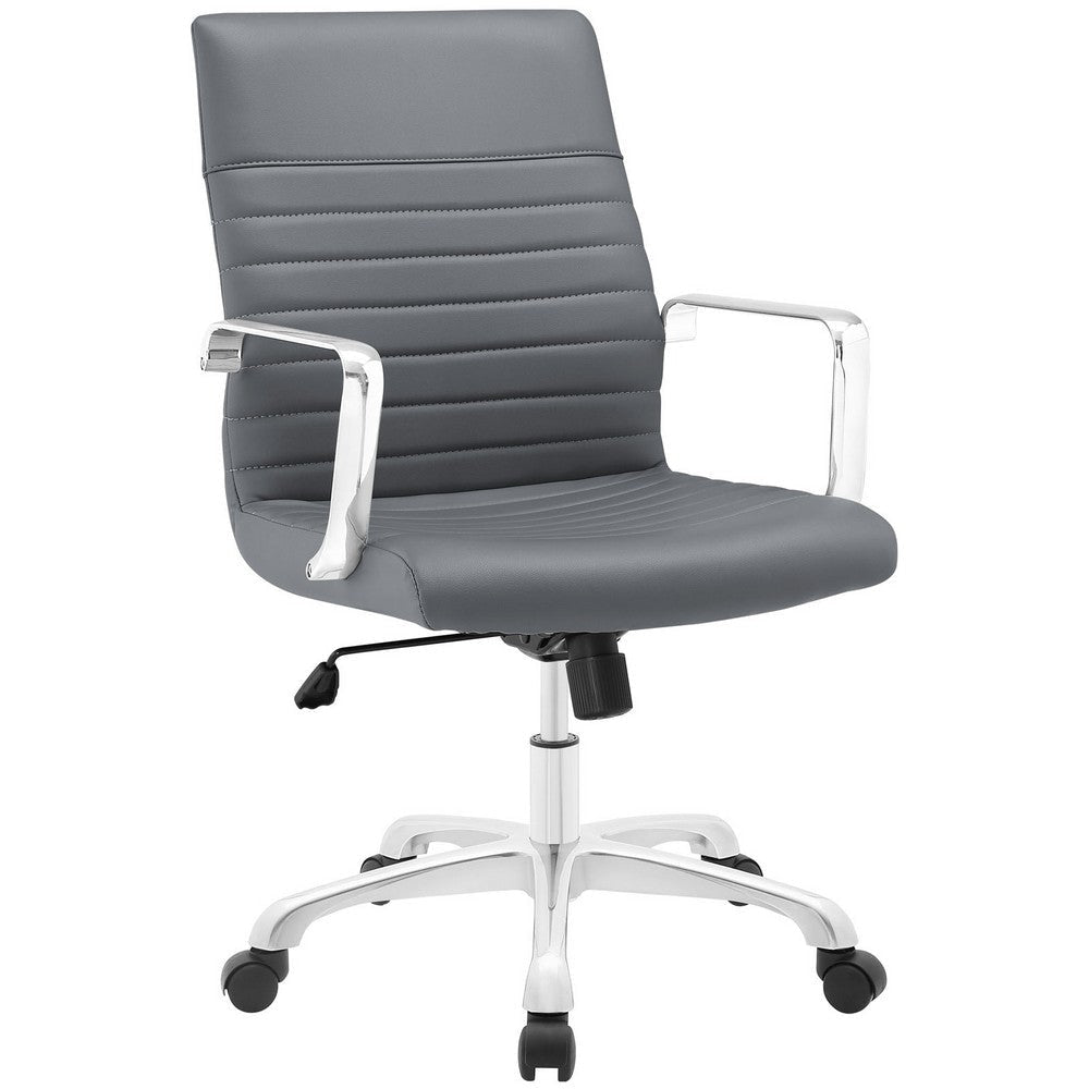 Gray Finesse Mid Back Office Chair - No Shipping Charges MDY-EEI-1534-GRY