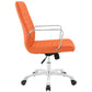 Orange Finesse Mid Back Office Chair - No Shipping Charges MDY-EEI-1534-ORA