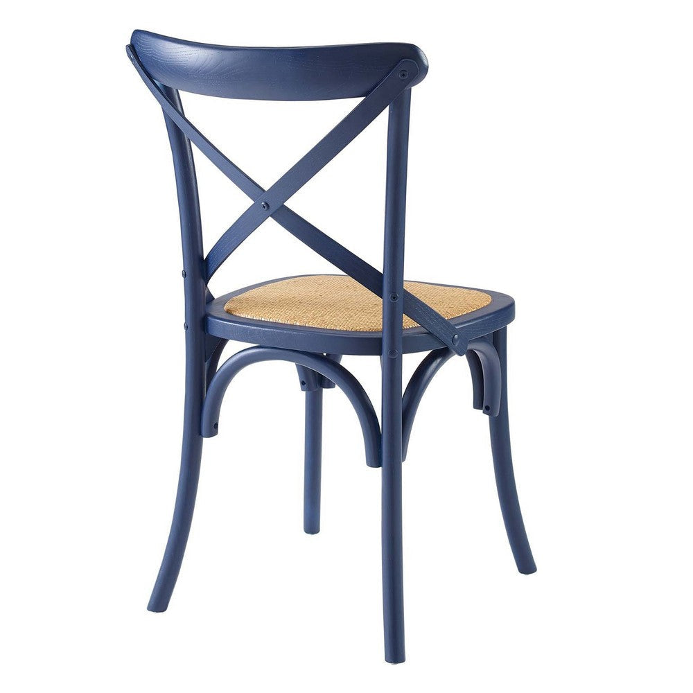 Modway Gear Side Dining Chair Midnight Blue MDY-EEI-1541-MID