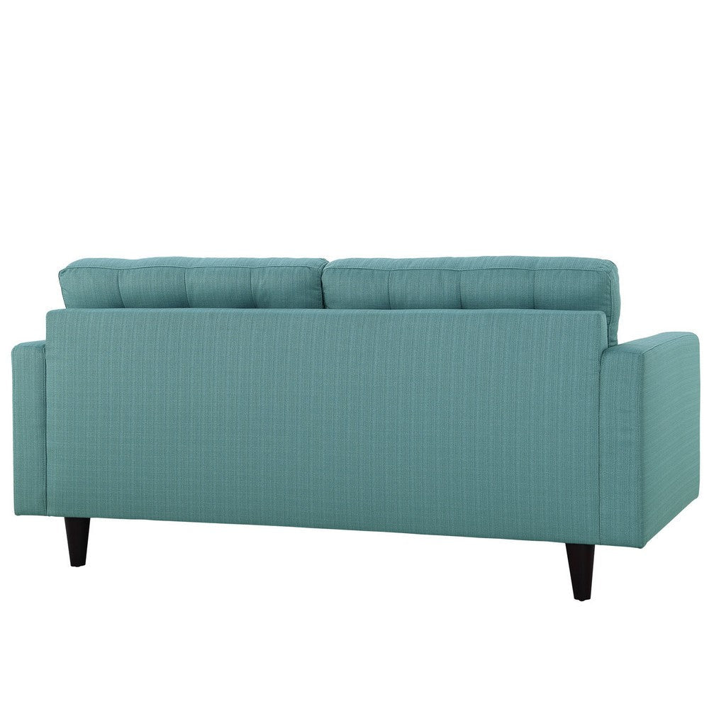 Modway Empress Loveseat In Mid-Century Modern Upholstered Fabric Laguna MDY-EEI-1547-LAG