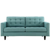 Modway Empress Loveseat In Mid-Century Modern Upholstered Fabric, Laguna