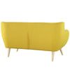 Modway Remark Mid-Century Modern Loveseat With Upholstered Fabric In Sunny MDY-EEI-1632-SUN