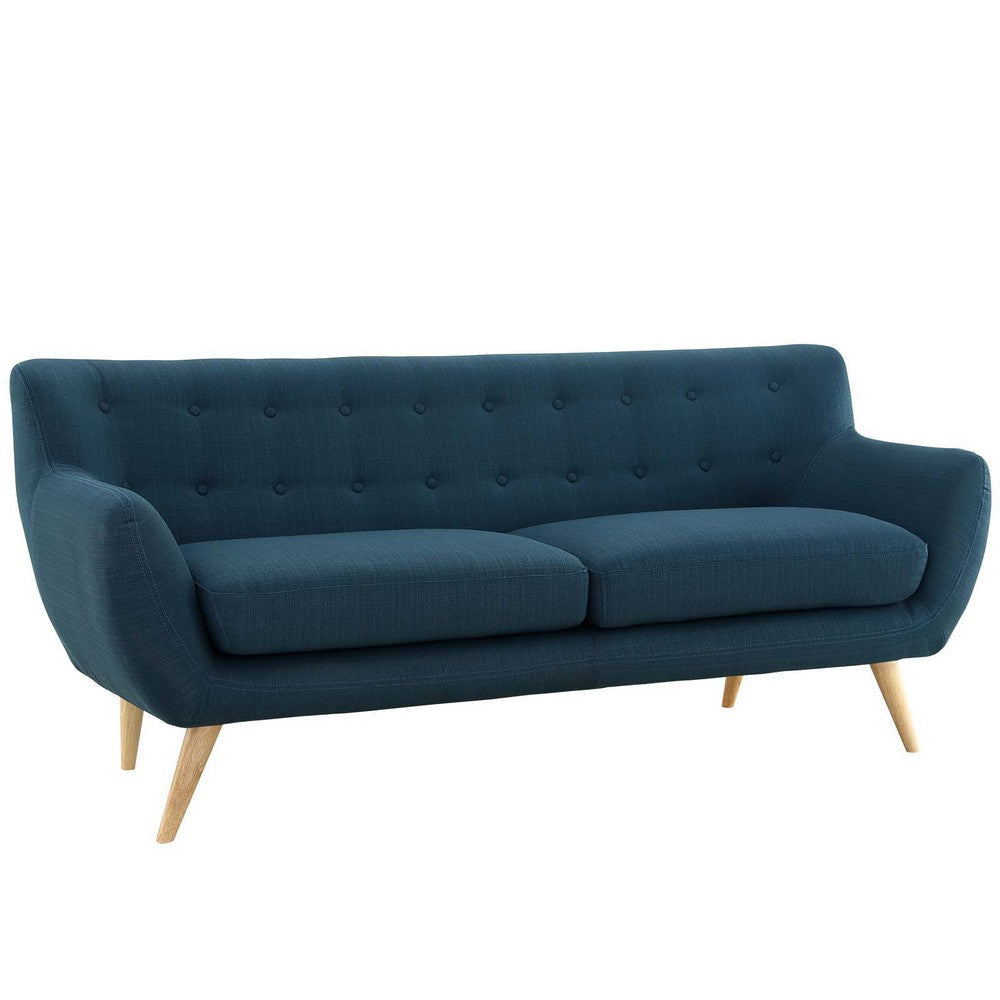 Modway Remark Mid-Century Modern Sofa With Upholstered Fabric In Azure MDY-EEI-1633-AZU