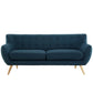 Modway Remark Mid-Century Modern Sofa With Upholstered Fabric In Azure