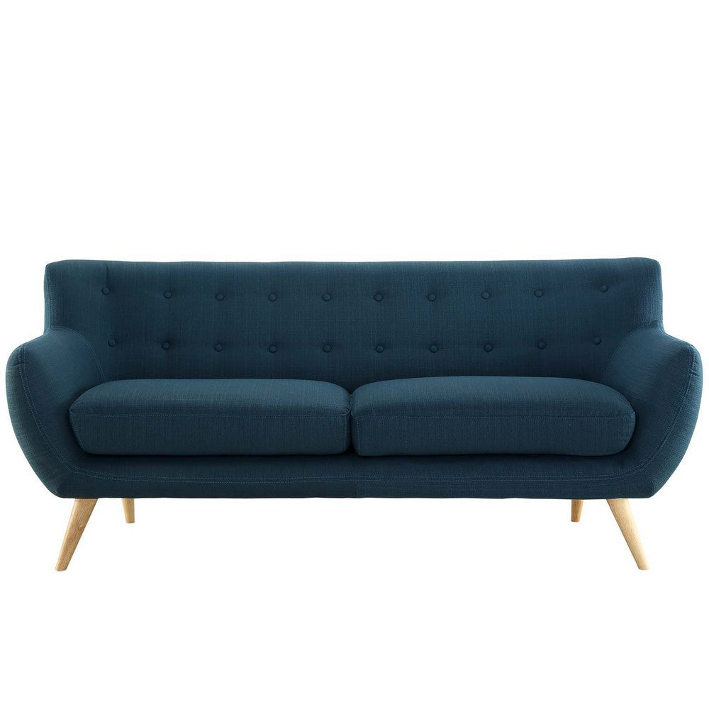 Modway Remark Mid-Century Modern Sofa With Upholstered Fabric In Azure