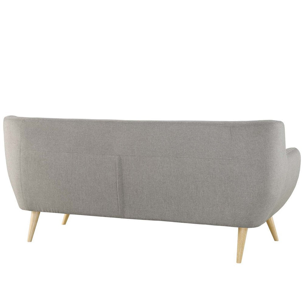 Modway Remark Mid-Century Modern Sofa With Upholstered Fabric In Light Gray MDY-EEI-1633-LGR