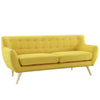 Modway Remark Mid-Century Modern Sofa With Upholstered Fabric In Sunny MDY-EEI-1633-SUN