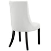 Modway Noblesse Modern Tufted Vegan Leather Upholstered Kitchen Room White Four Dining Chairs MDY-EEI-1678-WHI