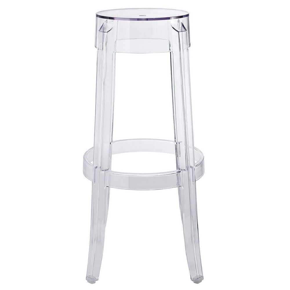 Clear Casper Bar Stool - No Shipping Charges MDY-EEI-170-CLR