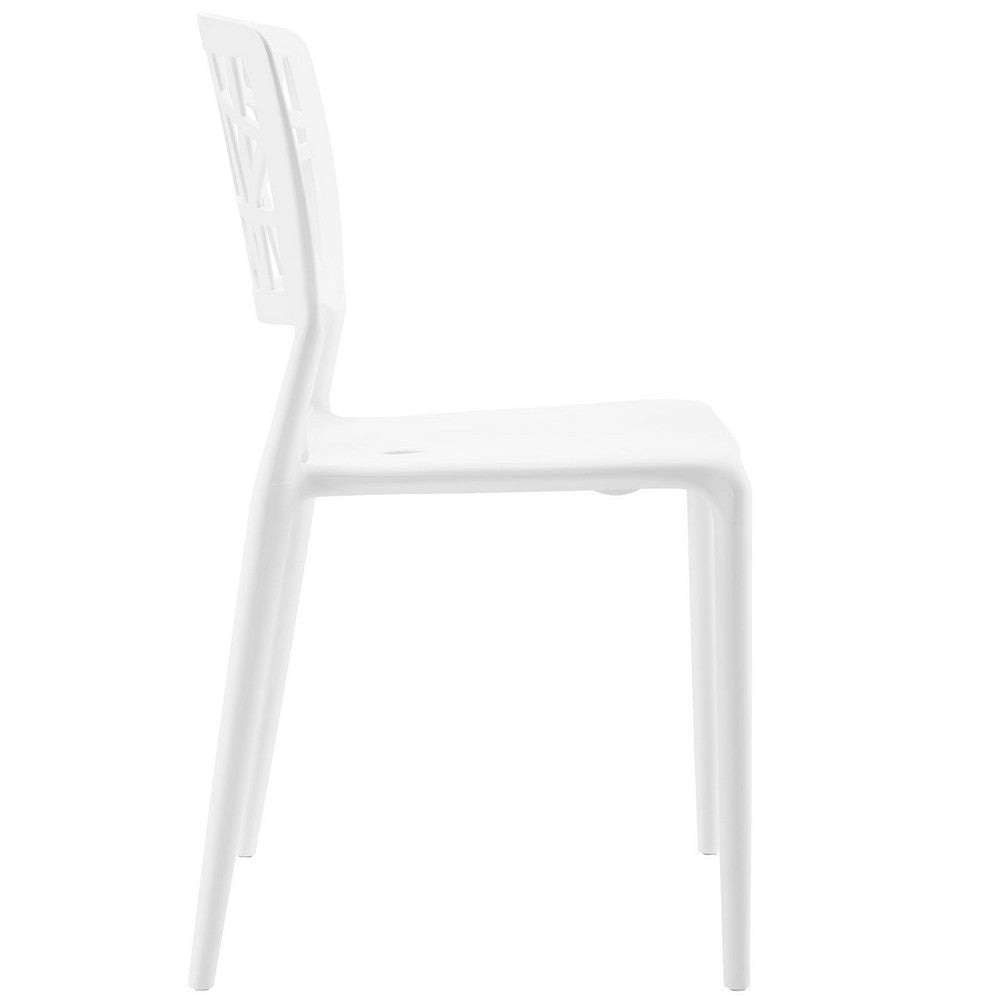 EEI-1706-WHI Astro Dining Side Chair - No Shipping Charges MDY-EEI-1706-WHI