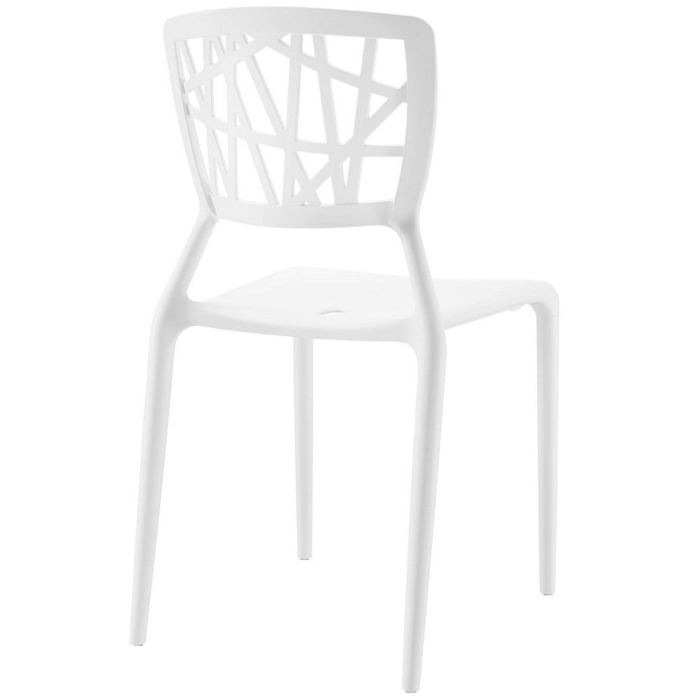 EEI-1706-WHI Astro Dining Side Chair - No Shipping Charges MDY-EEI-1706-WHI