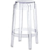 Clear Casper Counter Stool - No Shipping Charges MDY-EEI-171-CLR