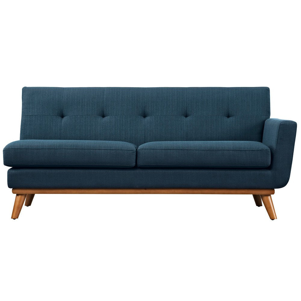 Modway Engage Mid-Century Modern Upholstered Fabric Right-Arm Loveseat in Azure MDY-EEI-1792-AZU