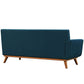 Modway Engage Left Arm Loveseat in Mid-Century Modern Upholstered Fabric Azure MDY-EEI-1795-AZU