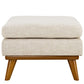 Engage Upholstered Fabric Ottoman Beige - No Shipping Charges MDY-EEI-1797-BEI