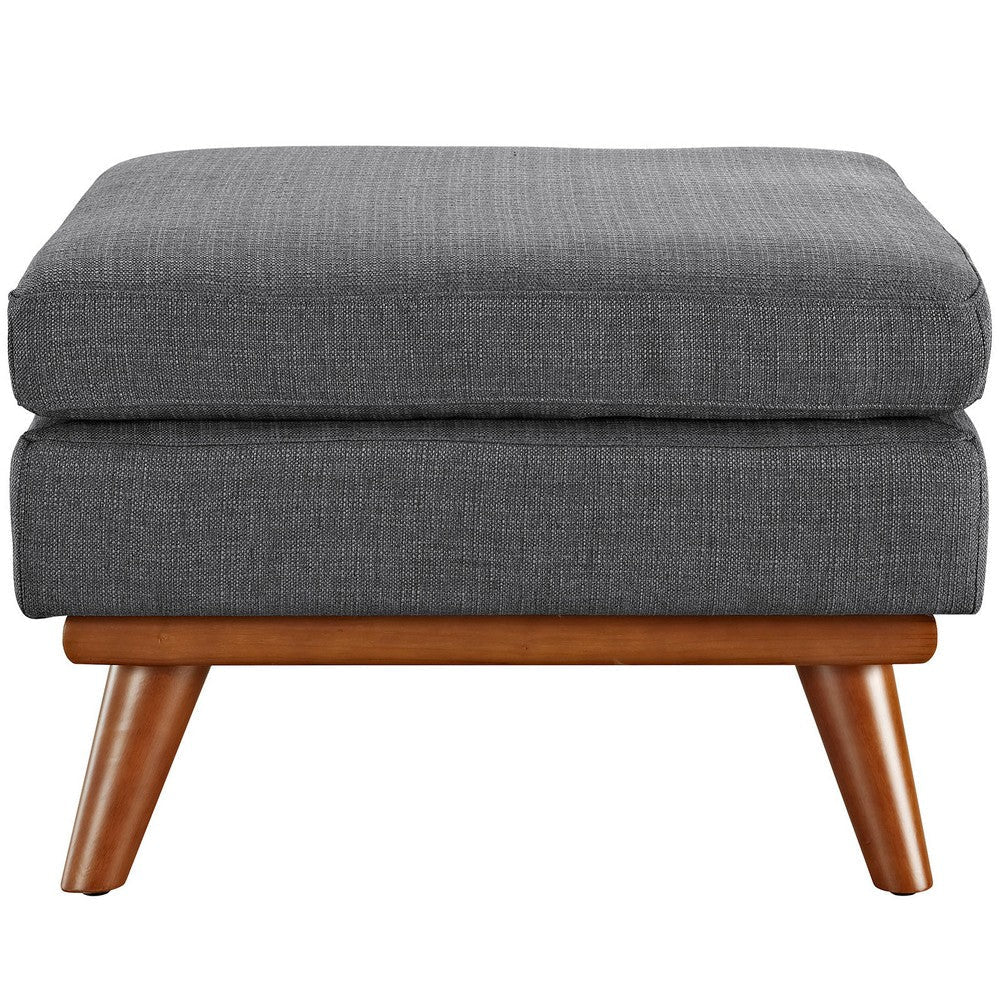 Gray Engage Fabric Ottoman - No Shipping Charges MDY-EEI-1797-DOR