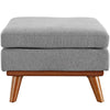 Engage Upholstered Fabric Ottoman - No Shipping Charges MDY-EEI-1797-GRY