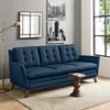 Modway Beguile Mid-Century Modern Sofa With Upholstered Fabric In Azure MDY-EEI-1800-AZU