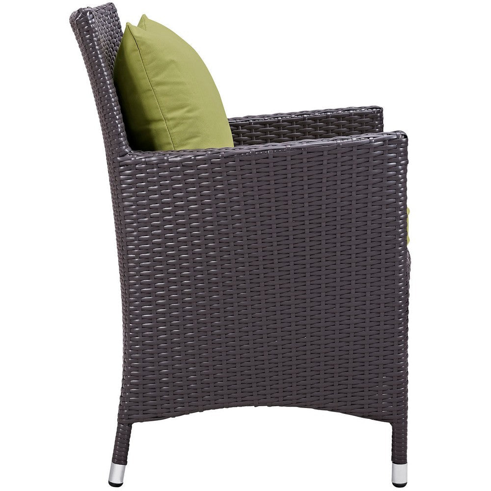 Peridot Convene Dining Outdoor Patio Armchair - No Shipping Charges MDY-EEI-1913-EXP-PER