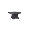 Modway Convene Wicker Rattan Outdoor Patio 47" Round Dining Table in Espresso