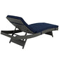 Canvas Navy Sojourn Outdoor Patio Sunbrella Chaise - No Shipping Charges MDY-EEI-1985-CHC-NAV