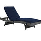 Canvas Navy Sojourn Outdoor Patio Sunbrella Chaise - No Shipping Charges