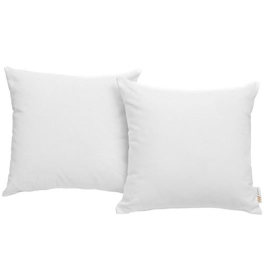 Modway EEI-2001-WHI Convene Two Piece Patio Pillow Set Outdoor Furniture, White